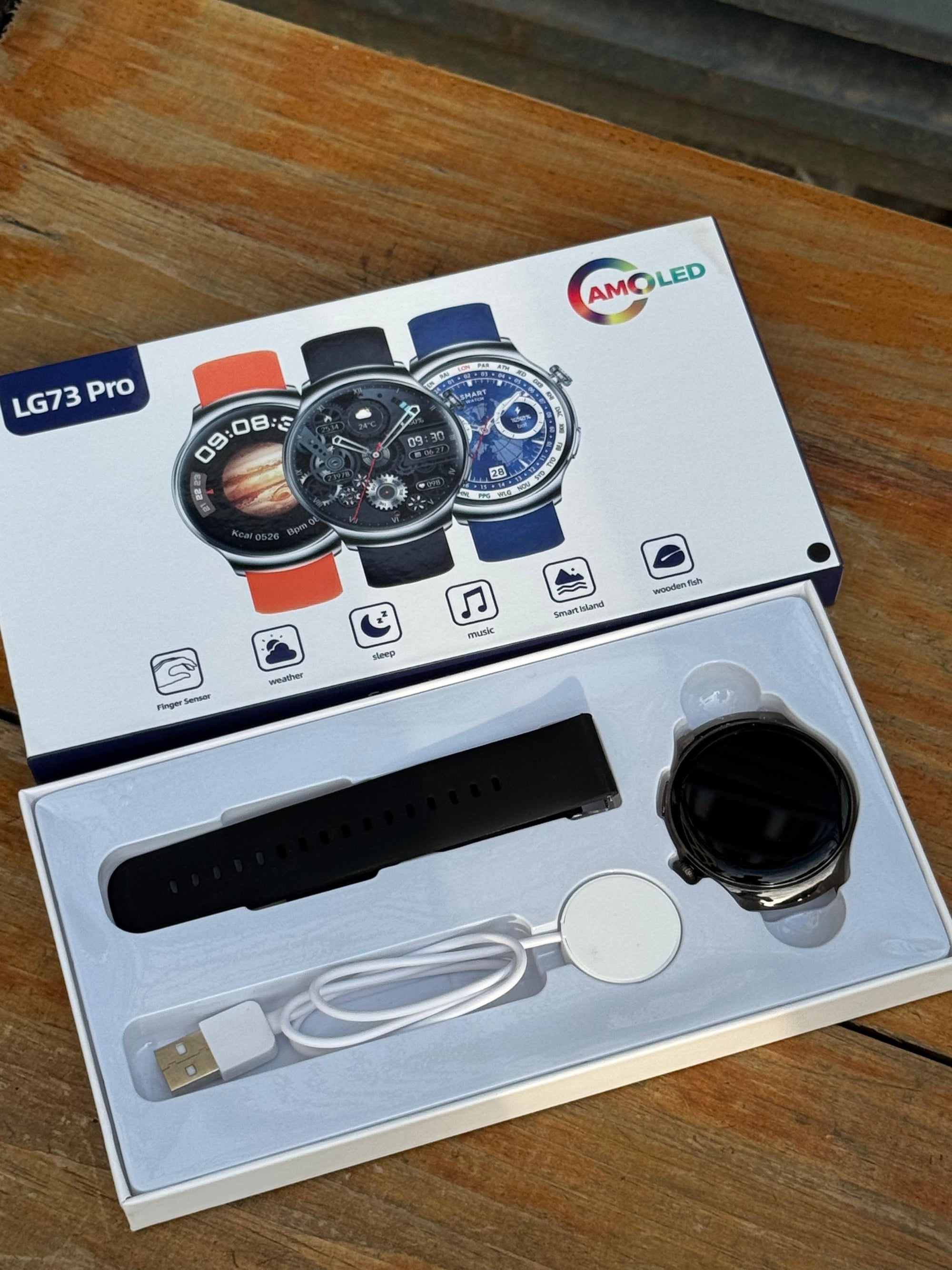 LG73 Pro AMOLED Smartwatch – Fitness & Lifestyle Companion