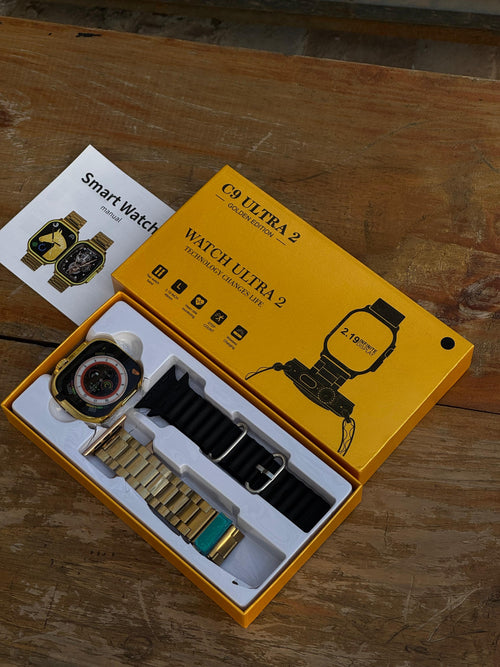 C9 Ultra 2 Smart Watch – Golden Edition